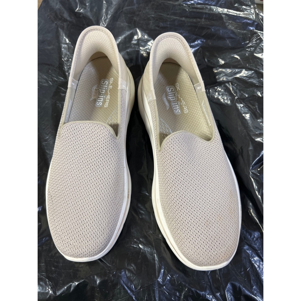 Skechers Slip-ins Arch Fit Sneakers Womens 9 Taupe Mesh Comfort Walking Shoes